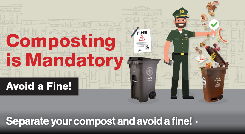 Read more about the article 纽约4-1-2025 开始垃圾路边分离堆肥，如果不分类会收到罚单